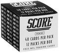 Panini NFL Box (12 Score Football Packs) Trading Card 2022 Value