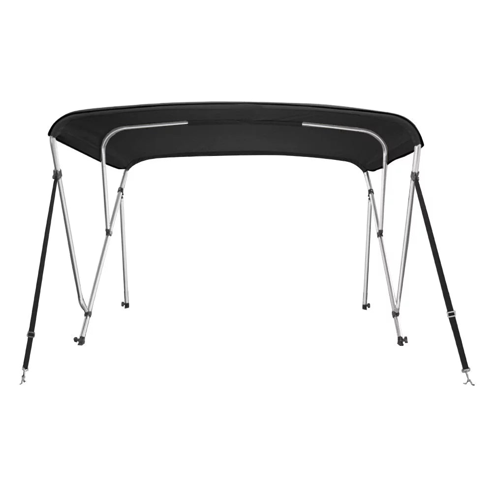 ft. Top 6' 73" - 3 High Dye BLACK L Cover Boat W Bimini Bow x 46" 78" Solution