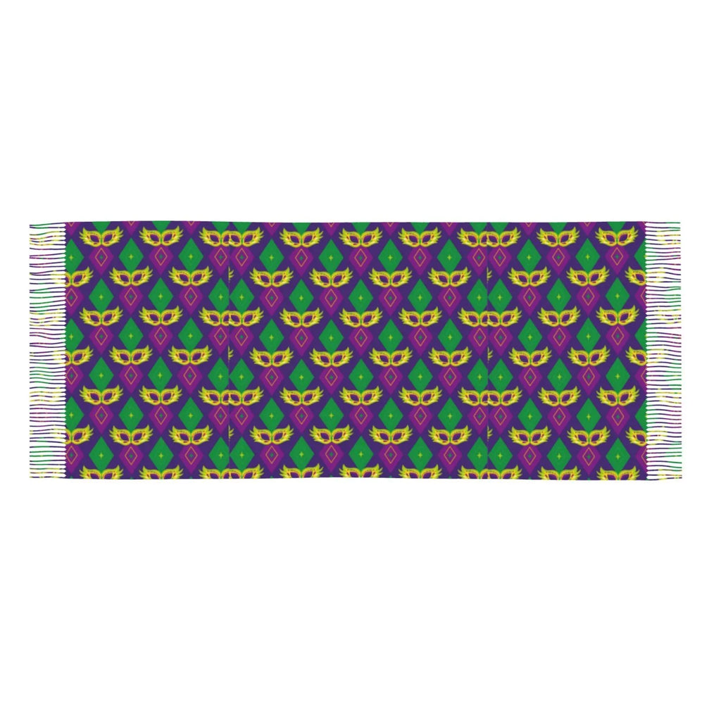 Elegant For Women Print Gras Art Soft Gifts- Mardi Bingfone Feel Cashmere Carnival3 Scarf Scarves Warm Large Winter Wrap Shawl