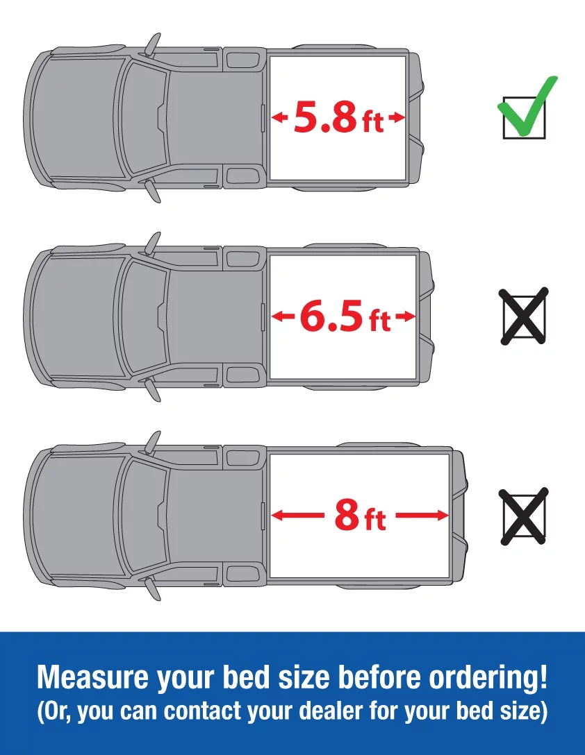Truck inch) feet Tri-Fold Cargo Cover TG-BC3D1015 2012 Trifold For (NOT Cover 5.8 Dodge Stepside) 2015 2011 2013 Fits (69.6 Bed TYGER 2009-2016 2010 1500 Tonneau Pickup Tonno Ram 2014