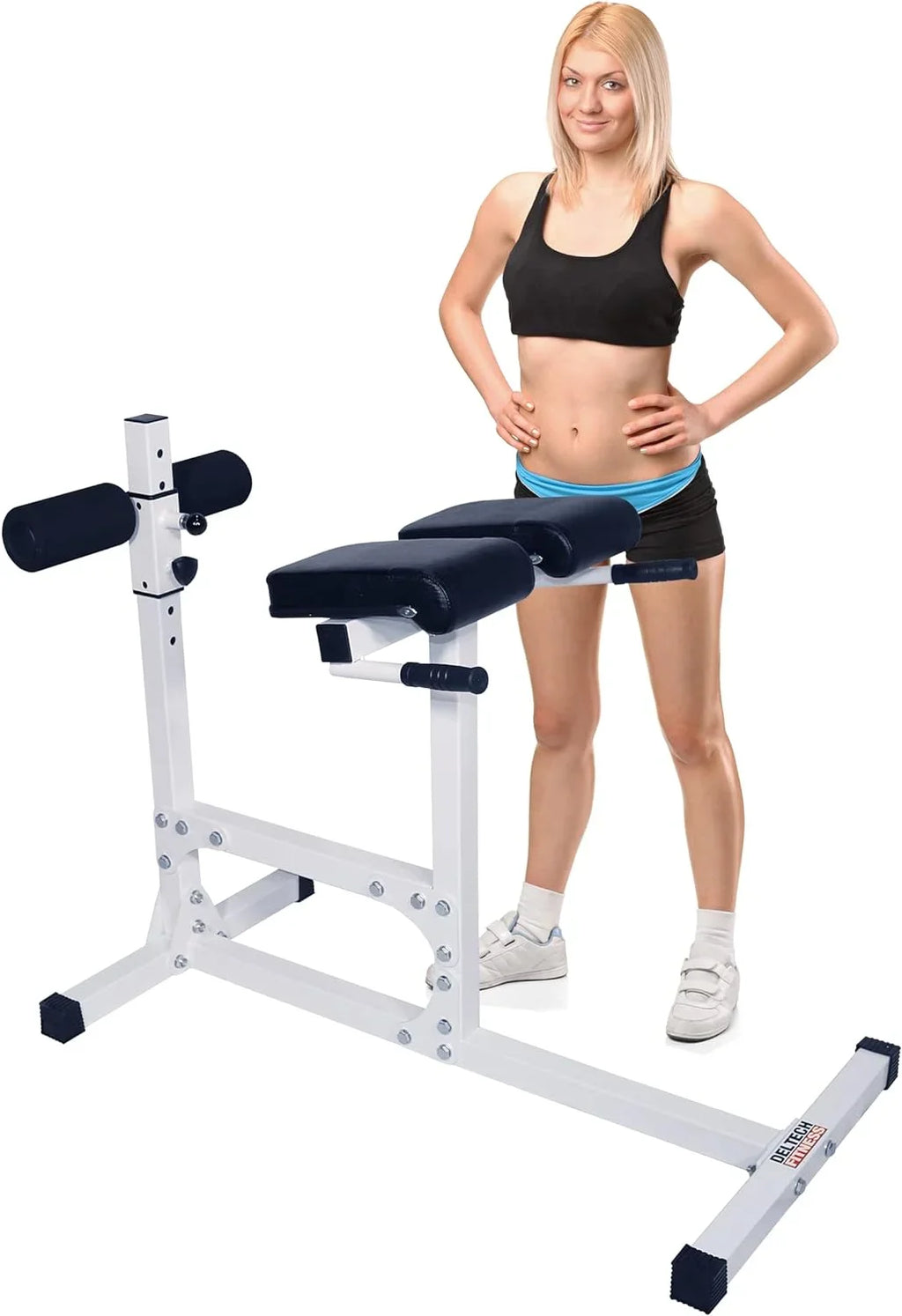 Strength DF404 – Hyper – By Bench Adjustable Capacity Hyperextension For Station 400 Extension Chair Fitness Fully LBS Back Training Exercise