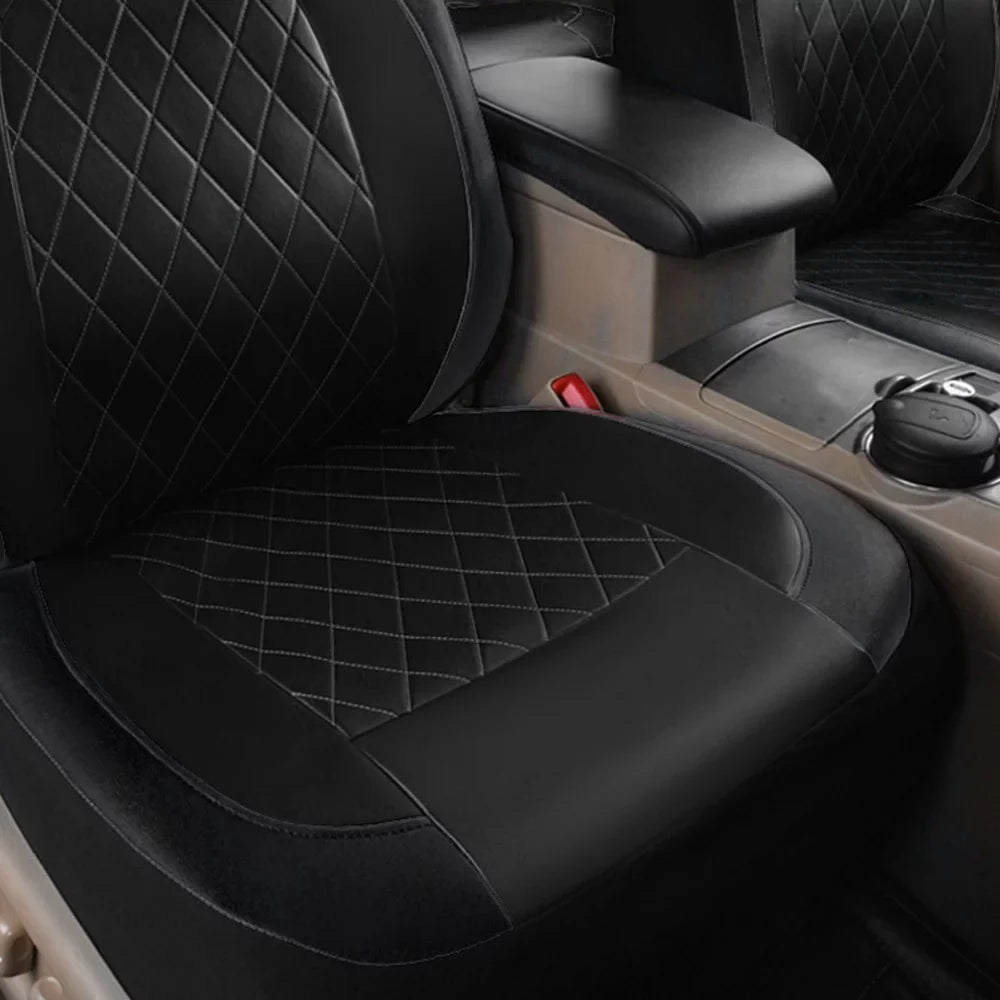 Seat Set Interior Cover, Accessories 9 Auto PU for Seats SUV Trucks Full Van Auto Leather Pcs Cover Universal Car Seat Andoe 5