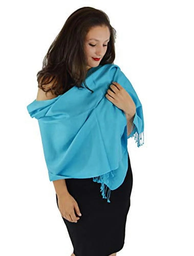 Shawl/Cashmere/Cashmere Scarf/Scarves/Shawl/Shawls/Stole/Wrap/Pashmina Scarf/Wool/Silk Scarf/Pashmina (Turquoise)