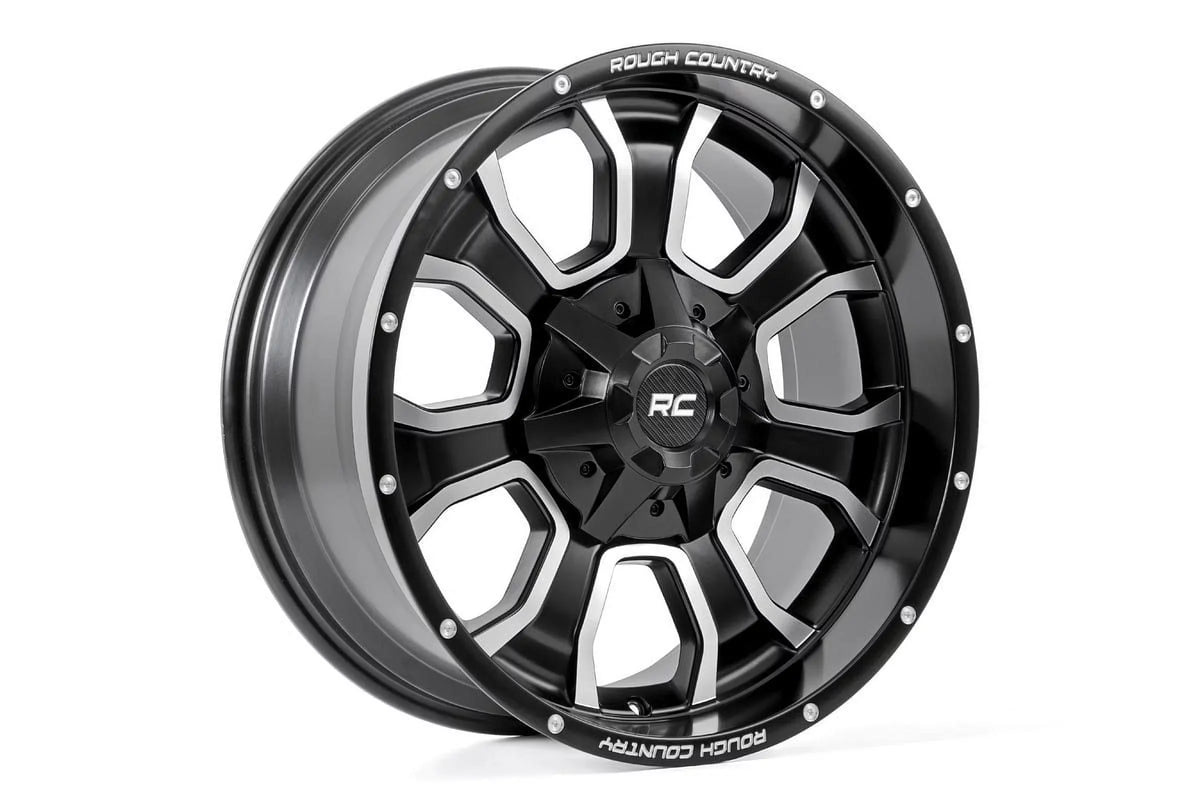 | Wheel Country 93 93201011 Series Rough -18mm | Matte 20x10 | Black - 8x170