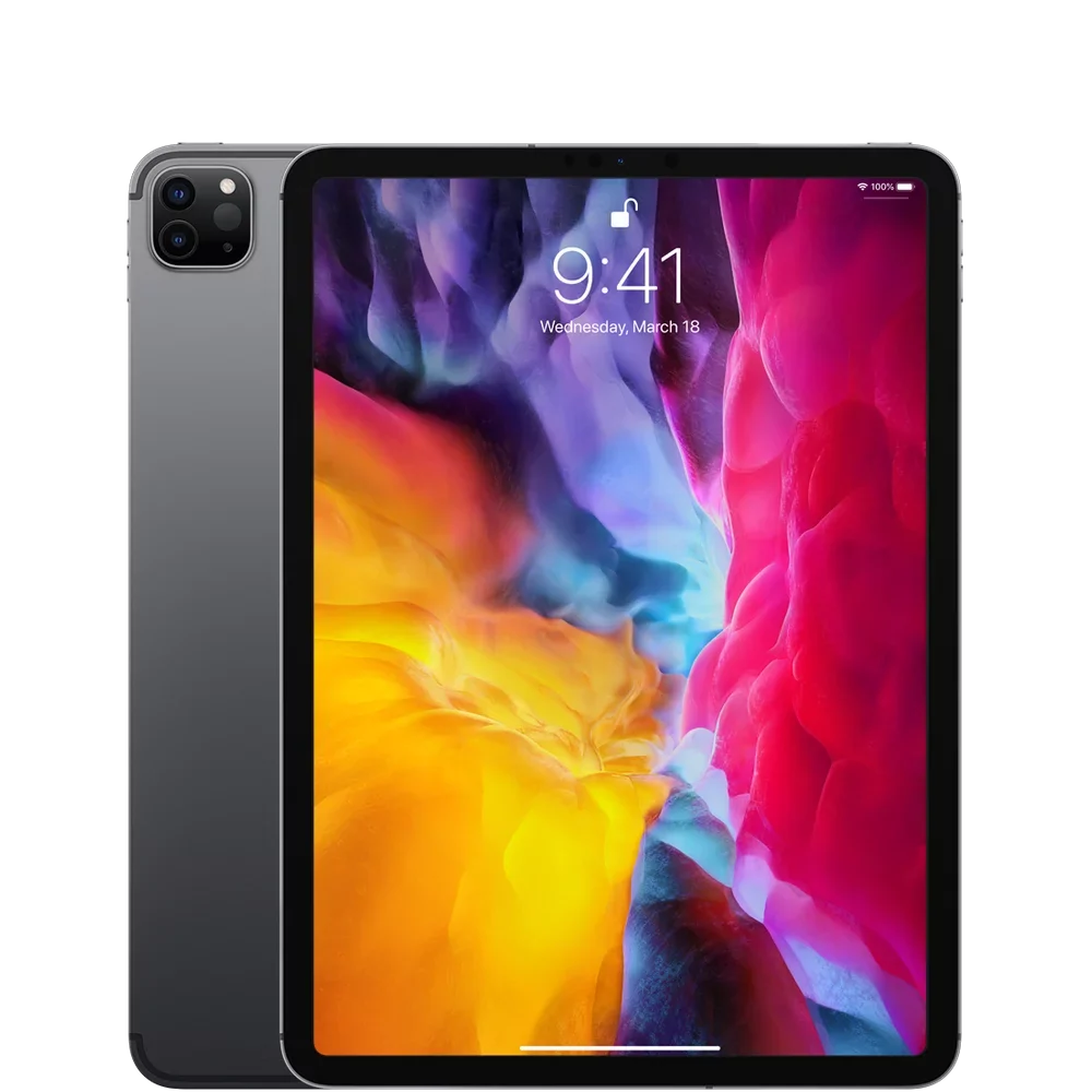 '- iPad Pro 2nd (Refurbished) 128GB Restored Apple 11" Generation Wi-Fi