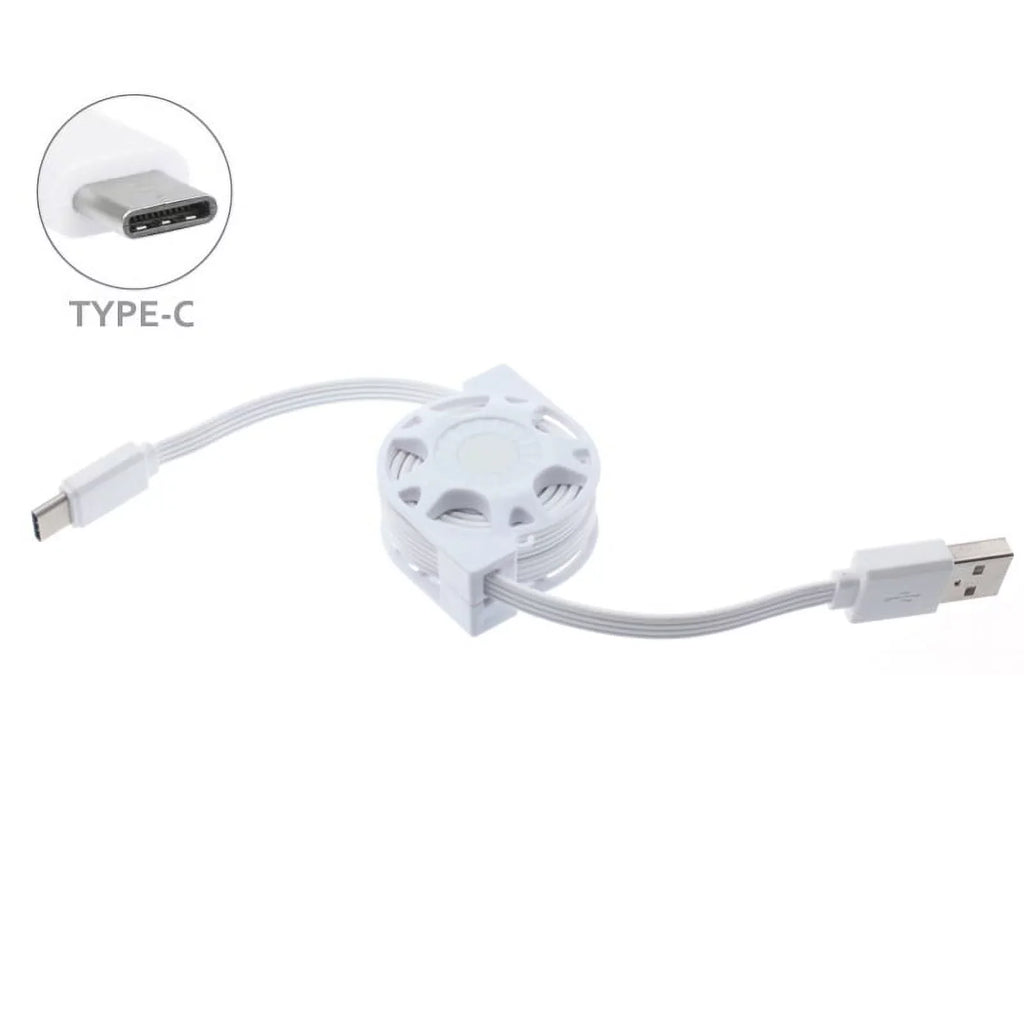 3a D1A Rugged XL Retractable Cable Charge BLU for Case - Plus Wire Google USB Holster - 2 Sync XL w XI Motion Blackberry Type-C XL - Pixel G9, Legacy White XL Coolpad 3 Power Vivo Belt