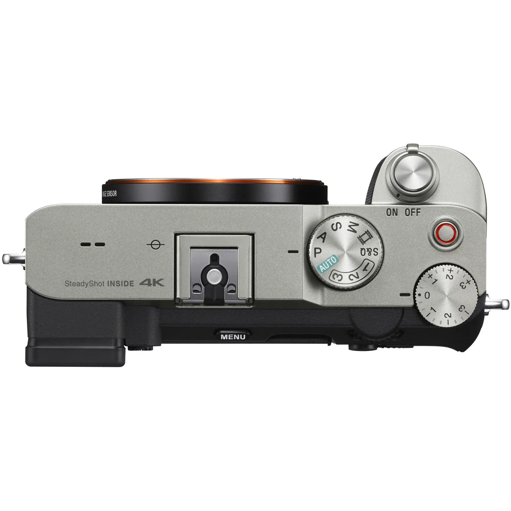 '+ Bundle ILCE7C/S a7C Case with Lens Alpha Extra Silver Body Gear Flash Filters Deco Interchangeable + + + Mirrorless Battery Accessories Full Only 7C and Frame 64GB Sony Card Kit + Camera Software