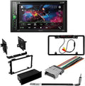 Kit/in-Dash Pickcup Stereo Digital Pioneer 6.2" KIT4854 DVD/CD for Chevrolet Touchscreen W/ AM/FM with Receiver Media S-10 Bundle 2002-2004 Car Bluetooth/Backup Double Camera/Install DIN AVH-241EX