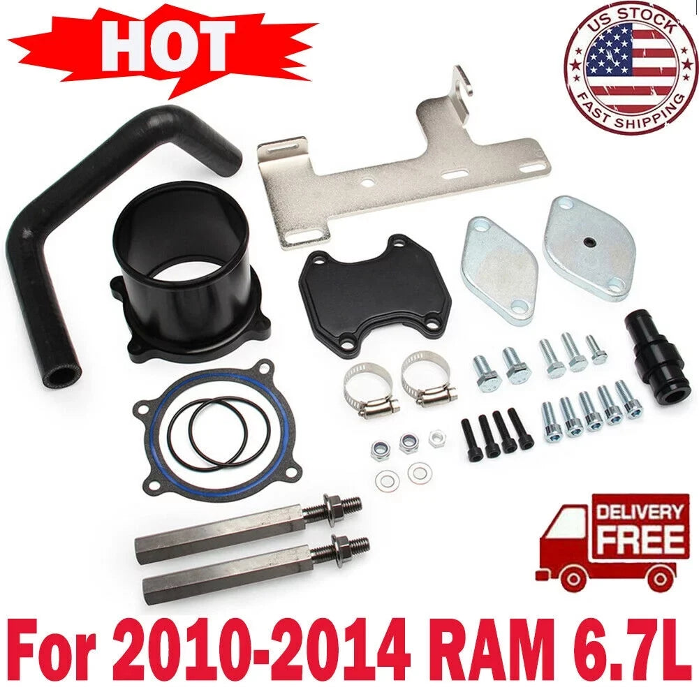 '- Diesel RAM Dodge 2010 Exhaust for 2014 Cummins Complete EGR Fit 6.7L 3500 Cooler Valve 2500