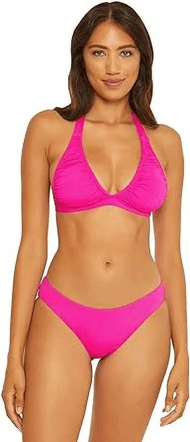Virtue Rebecca Halter by FLAMBE Large Swim US Bikini Becca PINK Top, Santorini