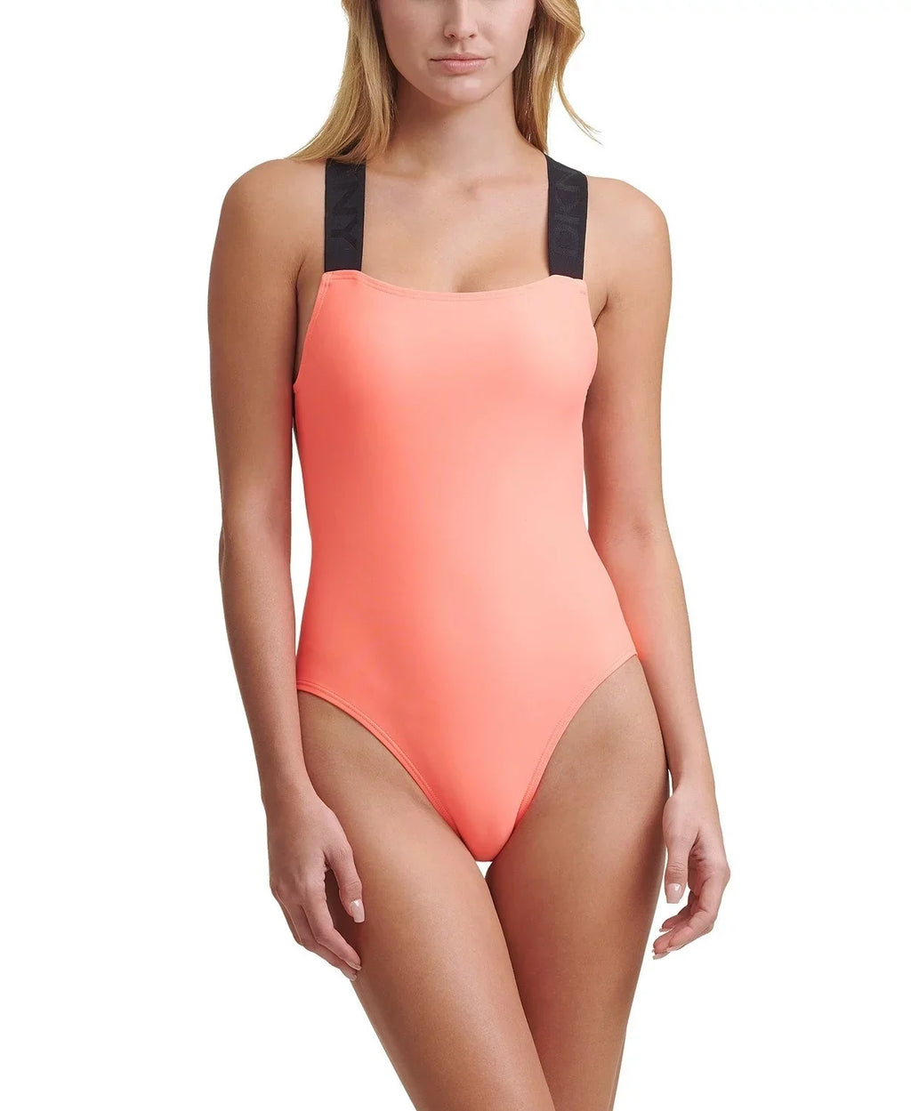 Swimsuit, Logo ATOMIC One DKNY US Piece Strap NEON Small