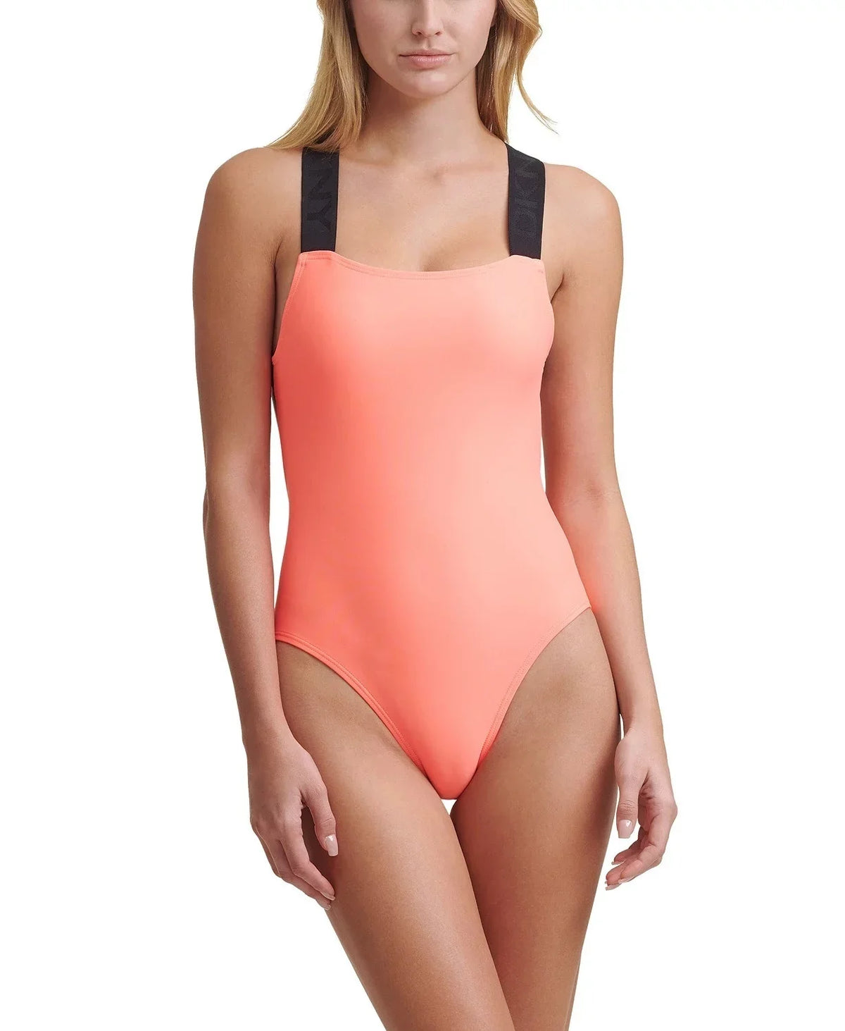 Swimsuit, Logo ATOMIC One DKNY US Piece Strap NEON Small