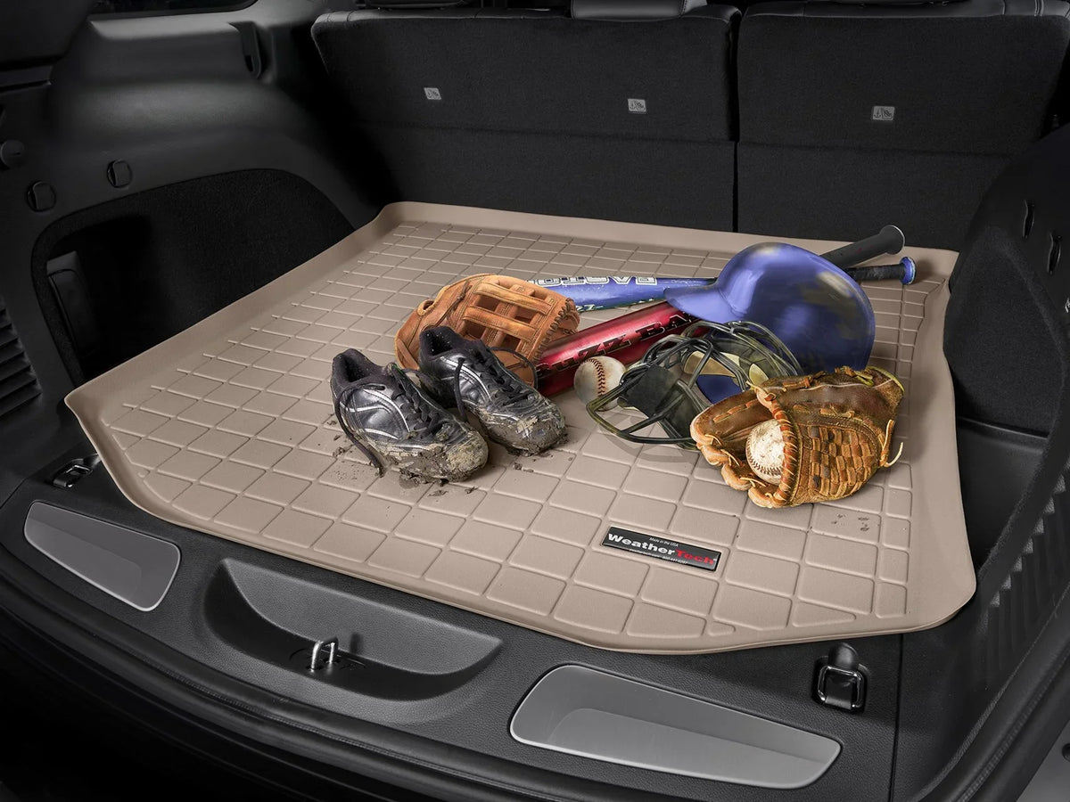 Protector, Cargo WeatherTech Trunk Row 3rd 2008-2010 Tan - Bumper Highlander compatible with Behind with Toyota Protector Bumper Liner With Seating