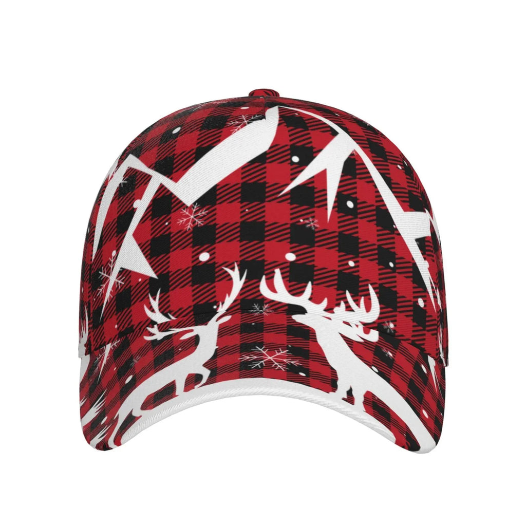 Hat(Christmas Seasons Size Balery Workouts Buffalo All Adjustable Dad Running for Plaid) Outdoor Baseball Activities and Cap