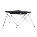 ft. Top 6' 73" - 3 High Dye BLACK L Cover Boat W Bimini Bow x 46" 78" Solution