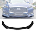 for Infiniti Q60 Front 3PCS 2017-2023 NINTE Gloss Bumper Lip Black