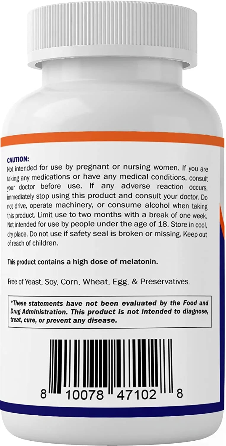 Tablets - 60mg Melatonin Non-GMO, Flavor Dissolve Forming Bottles) (2 Vitamatic Tablets Free Non-Habit 60 - Vegan Fast - Berry Natural Gluten