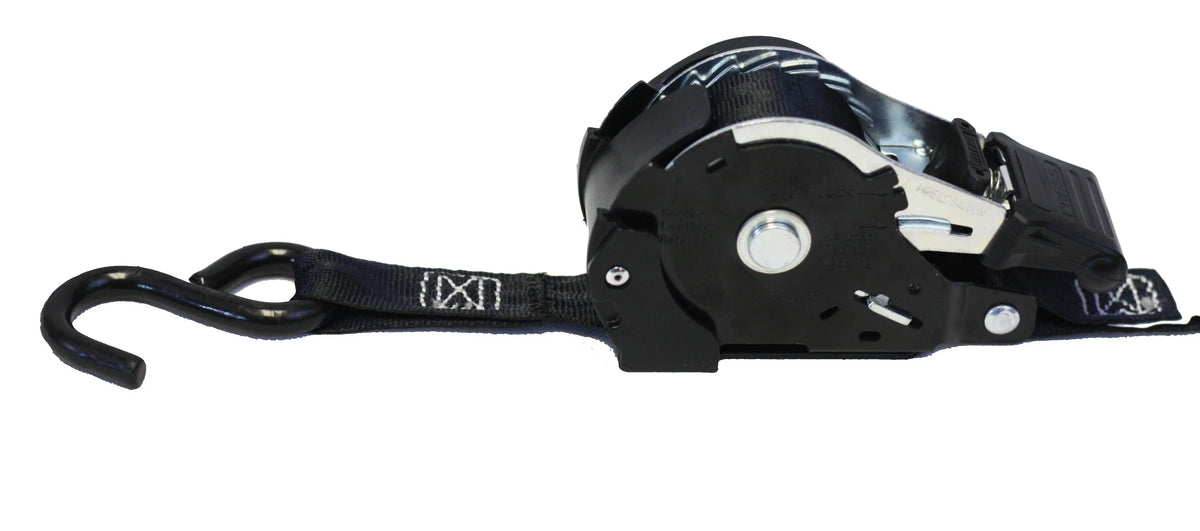 '- Trailer Bikes: Retract with Motorcycles, Auto | Secure Pack Tight Tie-Down Retractable 1" Hook Ratchet & Straps for Pickup Coated S Straps x Ratchet 20 12' NO-RATCHETING ATVs, Tiedowns