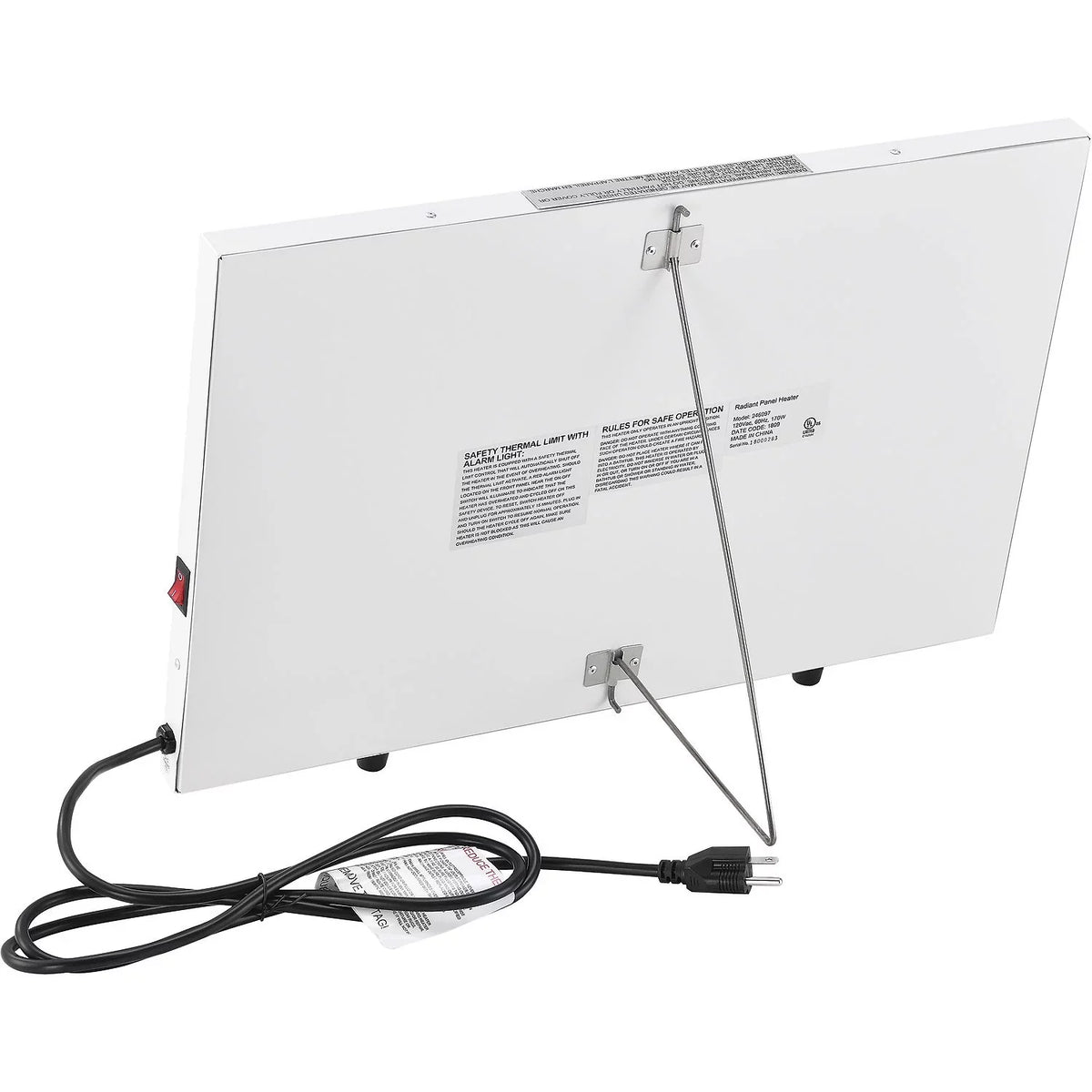 Radiant Panel 120V Heater, the 170W, Under Desk