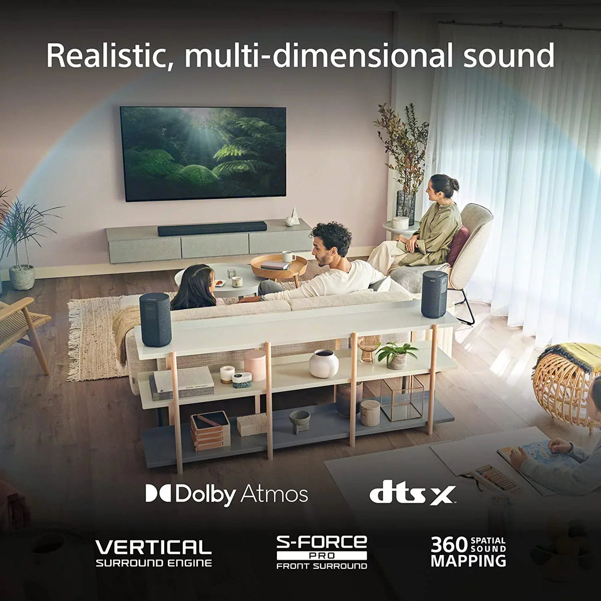 Sony with 3.1Ch Subwoofer and Mini BRAVIA with TV Soundbar HT-A3000 XR85X95K Smart 85-inch LED Sony Virtual:X DTS HDR XR 4K Built-In (2022)