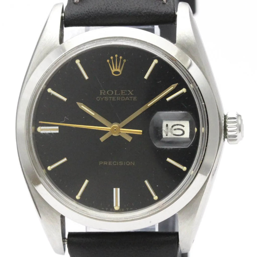 Oyster Used ROLEX Date Mens Hand-winding Steel 6694 BF555830 Watch Authenticated Vintage Precision