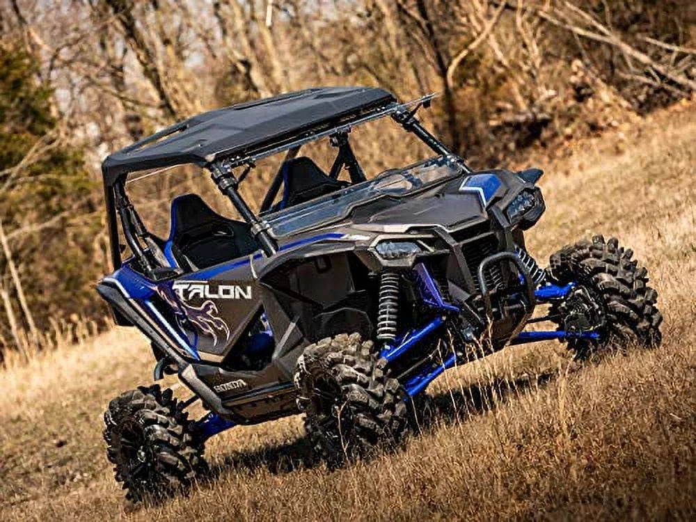 Year|Round Extreme for Flip SuperATV 3|in|1 Coated Windshield Riding|FWS-H-TAL-70 for 1000 Durability Hard | Scratch Designed Heavy Duty Talon Honda for | (2019+) Resistant