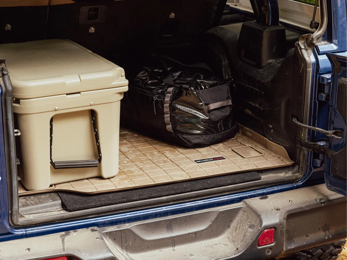 Protector, Cargo WeatherTech Trunk Row 3rd 2008-2010 Tan - Bumper Highlander compatible with Behind with Toyota Protector Bumper Liner With Seating