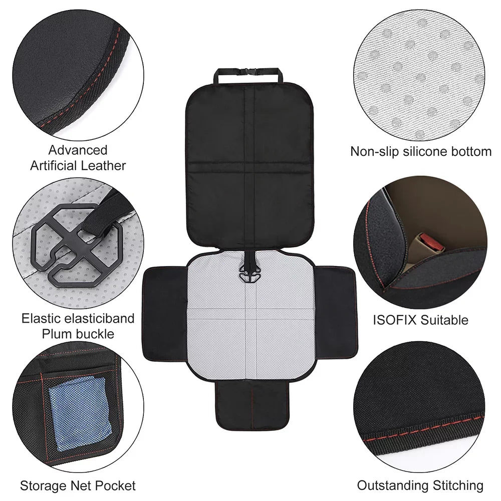 and Protect Padding Protector Non-Slip Thickest Pockets Seat Baby Child 2Pack for Car and Backing with Pet Seats Mesh