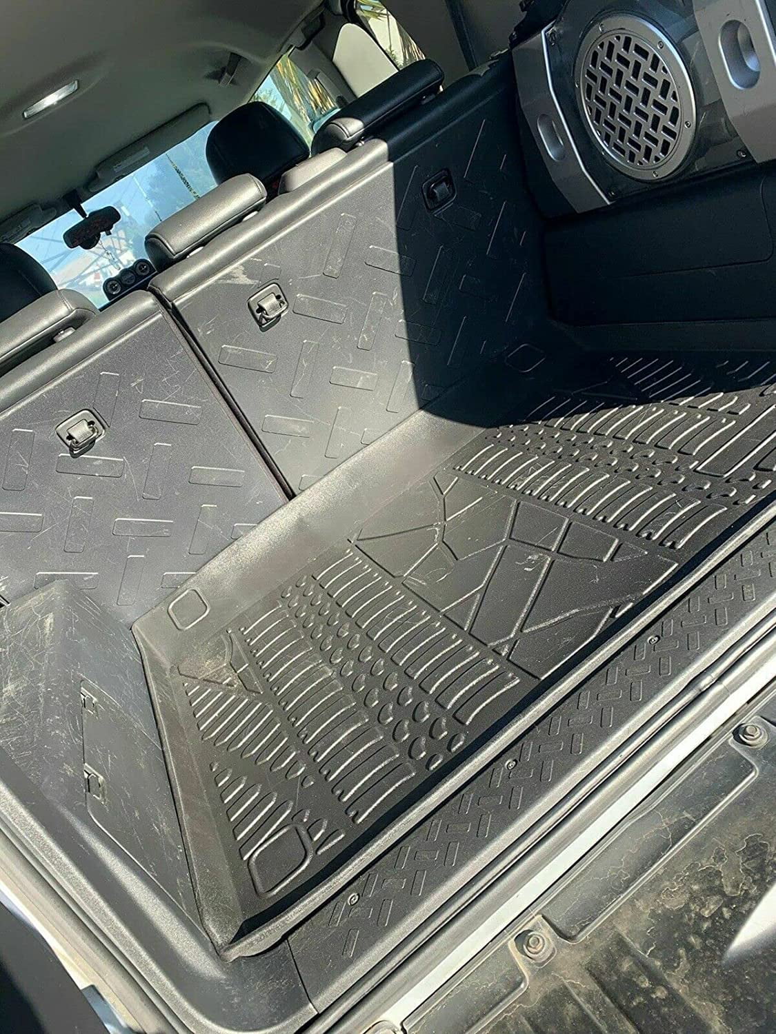 Design Mat Mat Toyota – Non-Slip Mats Cruiser Trunk Liner to Laser Raised Cars Weather-Resistant Pre-Cut Trunk – Easy Install Cargo – FJ Lip – for – Trunk for Car 2007-2014 EACCESSORIES with EA Rubber