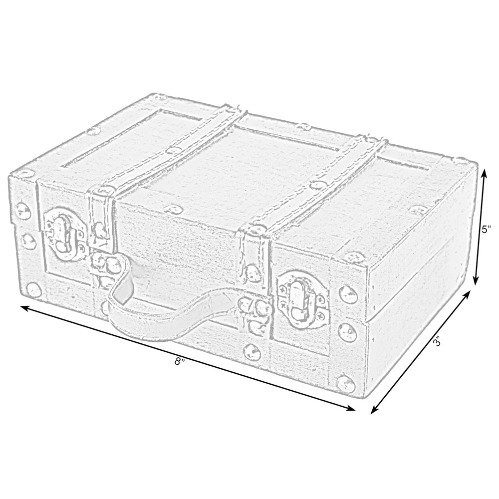 Straps Suitcase Old-fashioned Small with