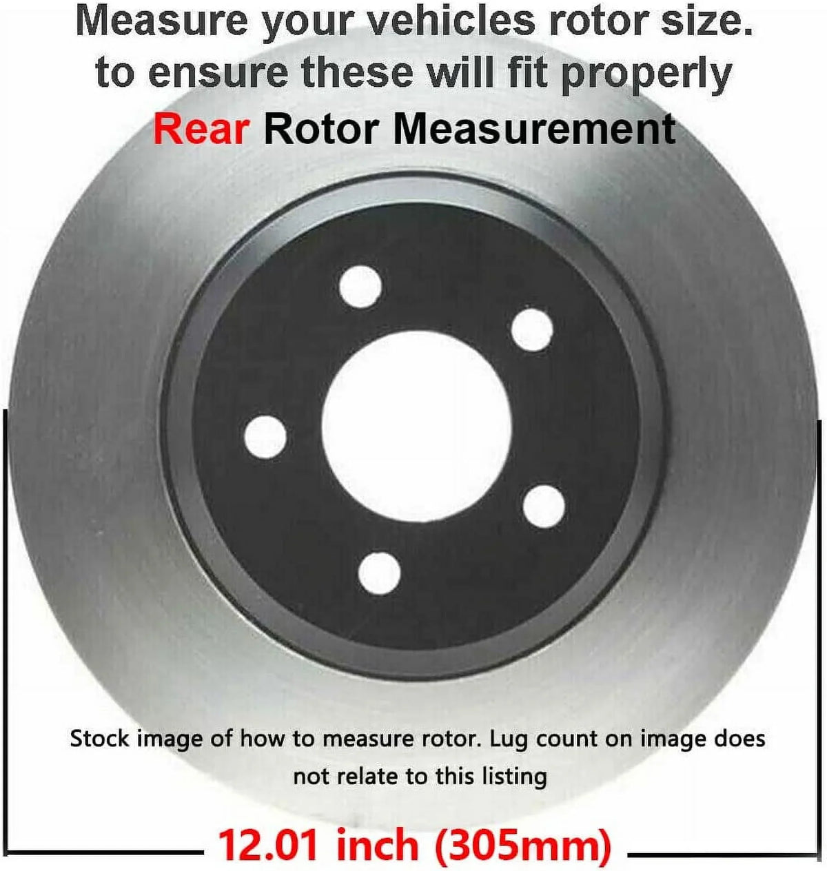 inch Calipers] Caravan Detroit Brake Chrysler Kit Grand Pads: Dodge Rotors [w/SINGLE for Town Rear 12" Ram Brakes C/V Rotor Journey Brake Country & VW Routan Ceramic Disc Replacement Axle - Piston
