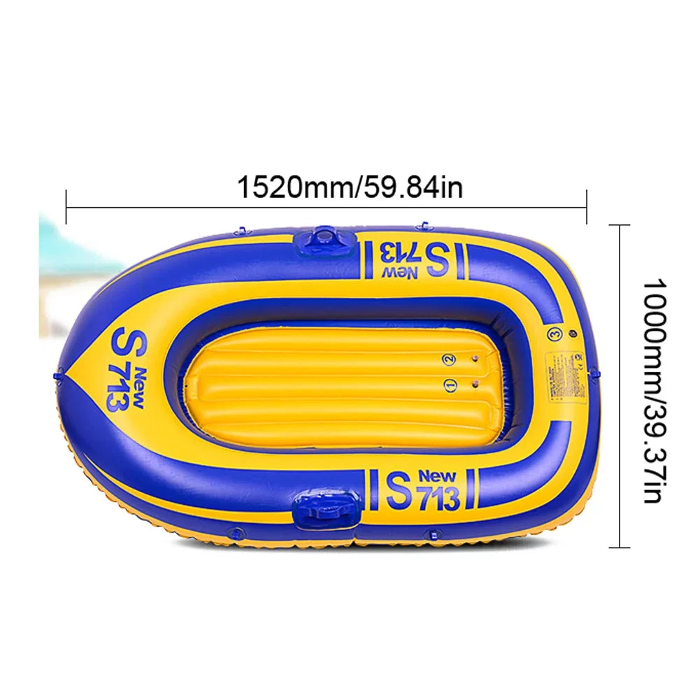 Rowing Boat with Fishing Oars Kayak 2 Sports River Water Inflatable Outdoor PVC Eccomum 1-People Lake Dinghy Paddle Raft