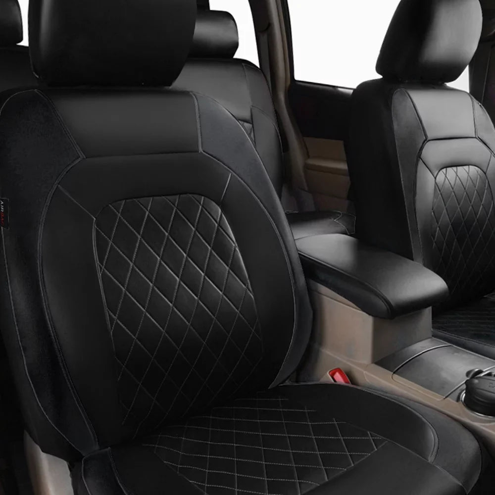 Seat Set Interior Cover, Accessories 9 Auto PU for Seats SUV Trucks Full Van Auto Leather Pcs Cover Universal Car Seat Andoe 5