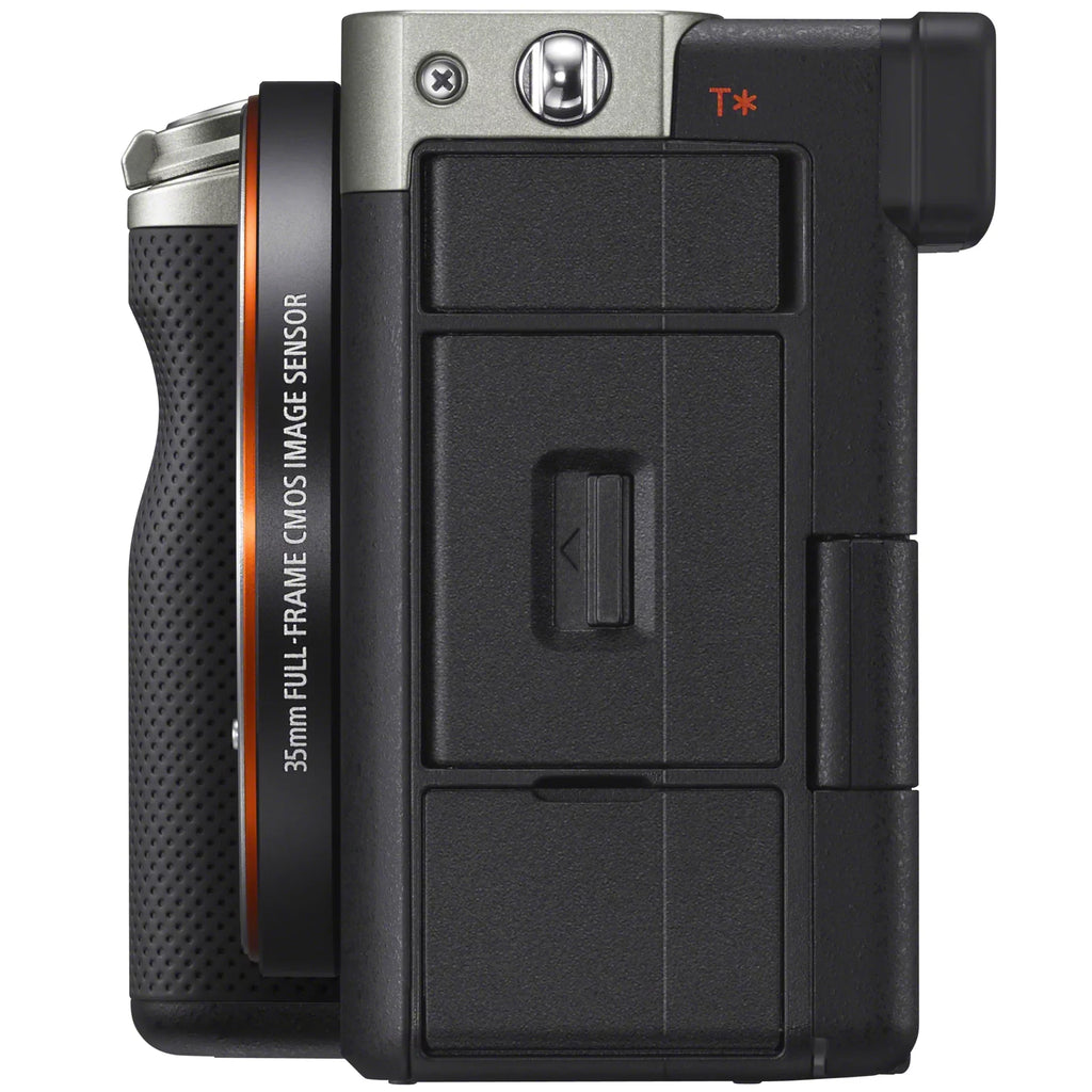 '+ Bundle ILCE7C/S a7C Case with Lens Alpha Extra Silver Body Gear Flash Filters Deco Interchangeable + + + Mirrorless Battery Accessories Full Only 7C and Frame 64GB Sony Card Kit + Camera Software