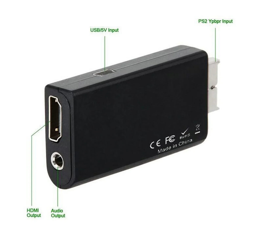 Audio HDMI HDMI PS2 Adapter USB HD to Cable Power Output + Video Converter 5-Packs
