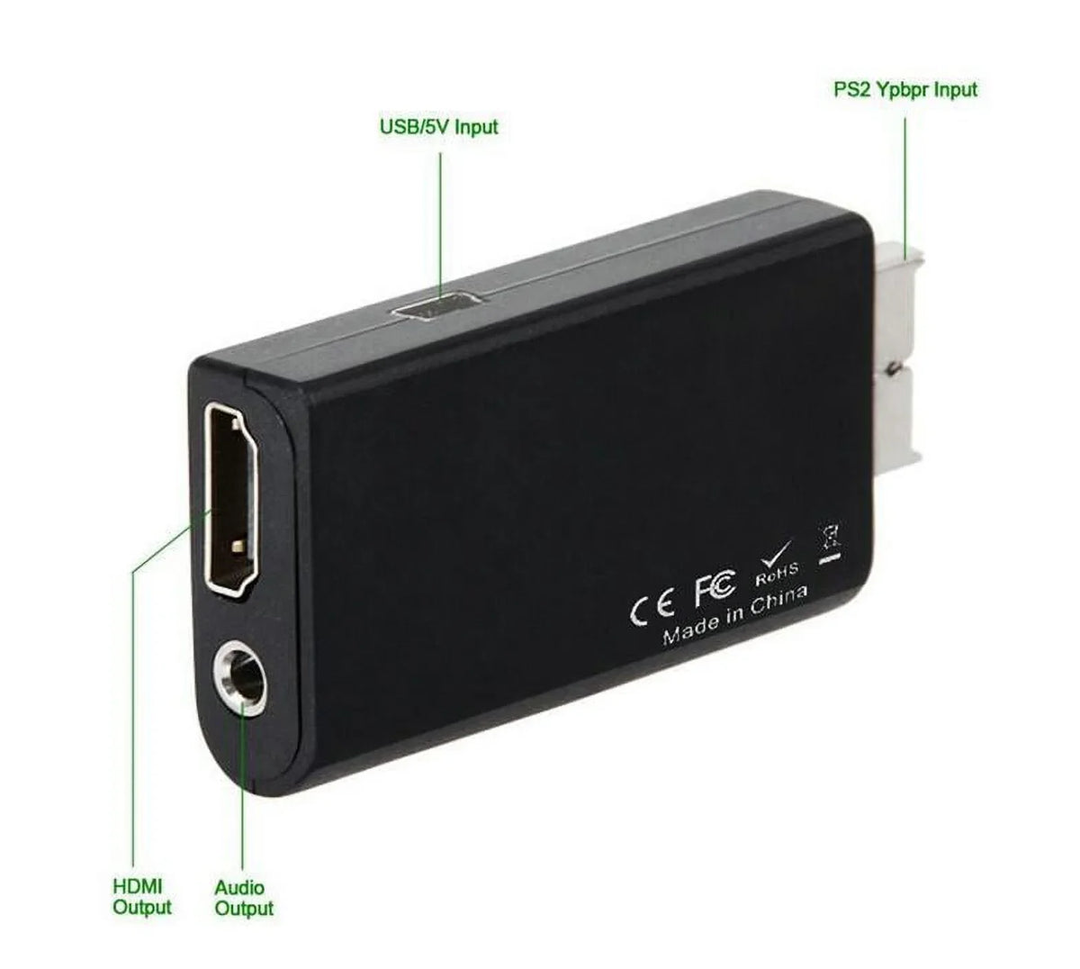 Audio HDMI HDMI PS2 Adapter USB HD to Cable Power Output + Video Converter 5-Packs
