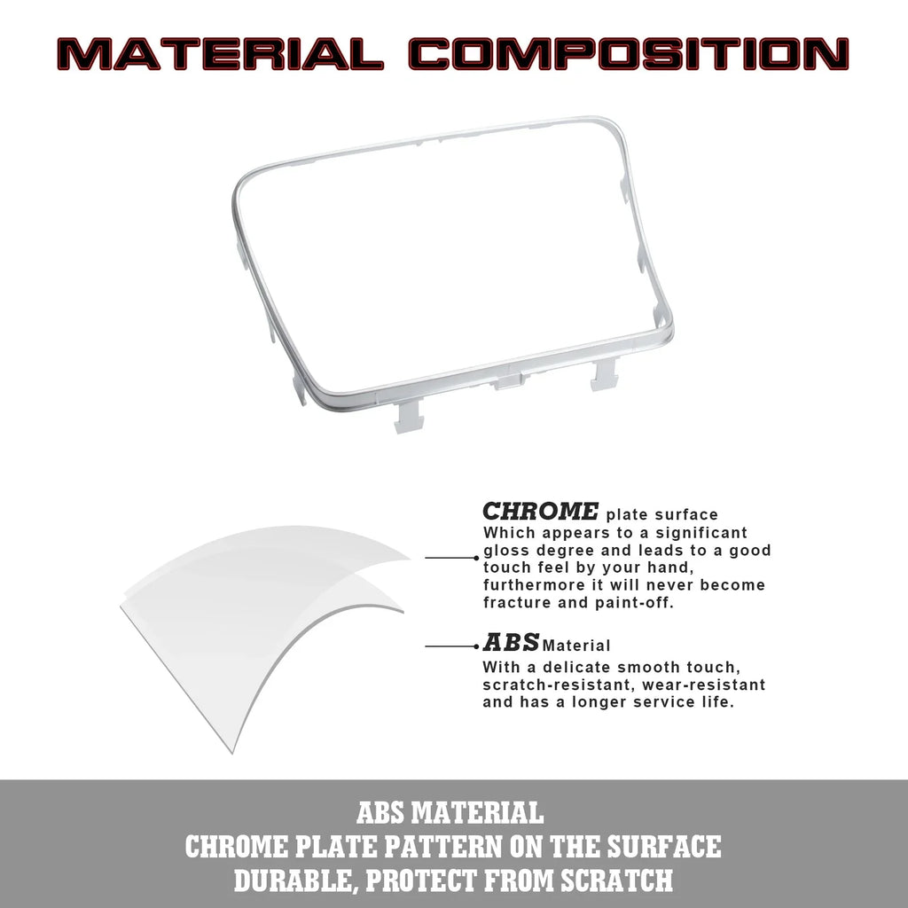 Class Tech 300 Frame Center Class W205 C300 C400 Benz GLC GLC W253 Ashtray Mercedes Xotic Chrome, 2016-2023 Storage 2015-2021 C Console Trim, with Box C63 Compatible