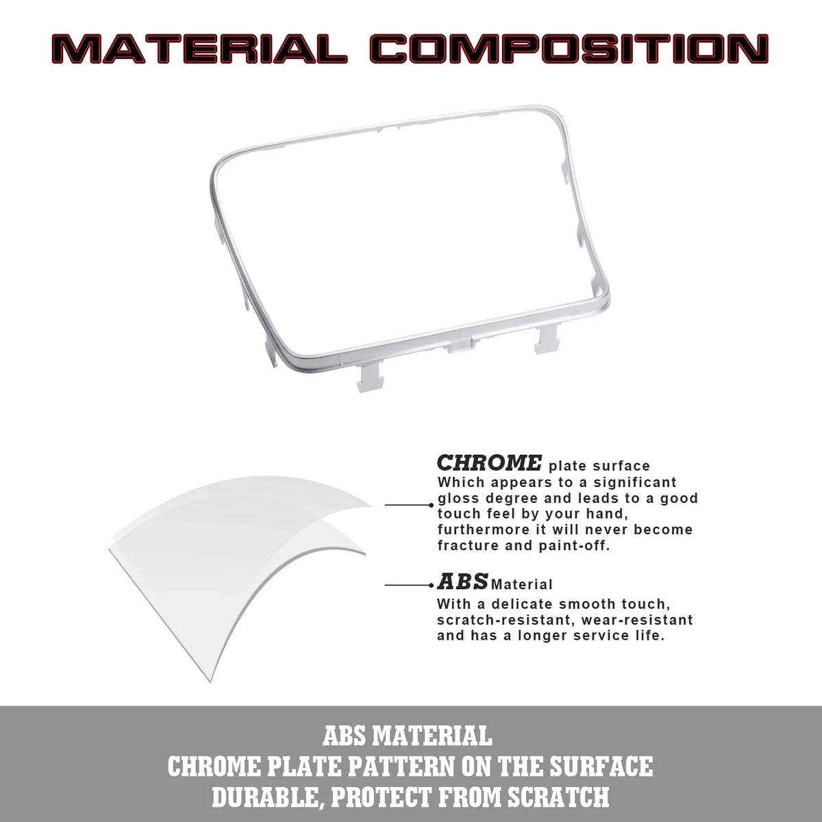 Class Tech 300 Frame Center Class W205 C300 C400 Benz GLC GLC W253 Ashtray Mercedes Xotic Chrome, 2016-2023 Storage 2015-2021 C Console Trim, with Box C63 Compatible
