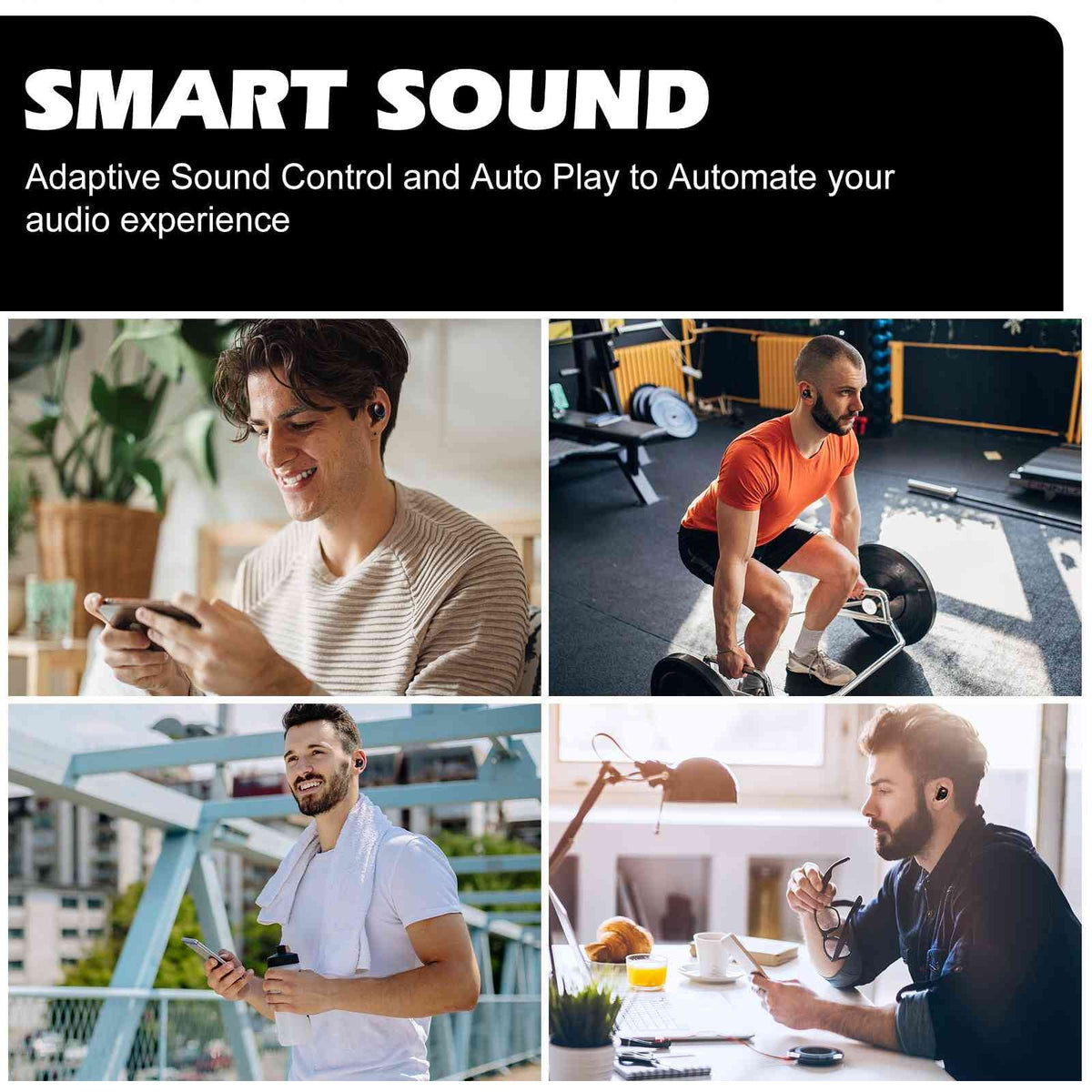 '+ Bass Note Resistance, IPX5 with Connection, K10 Bluetooth Wireless 5.2 Water Connect, Charging Dual Black, Bluetooth Boost True UrbanX Earbuds Balanced, Lenovo Case, Compatible