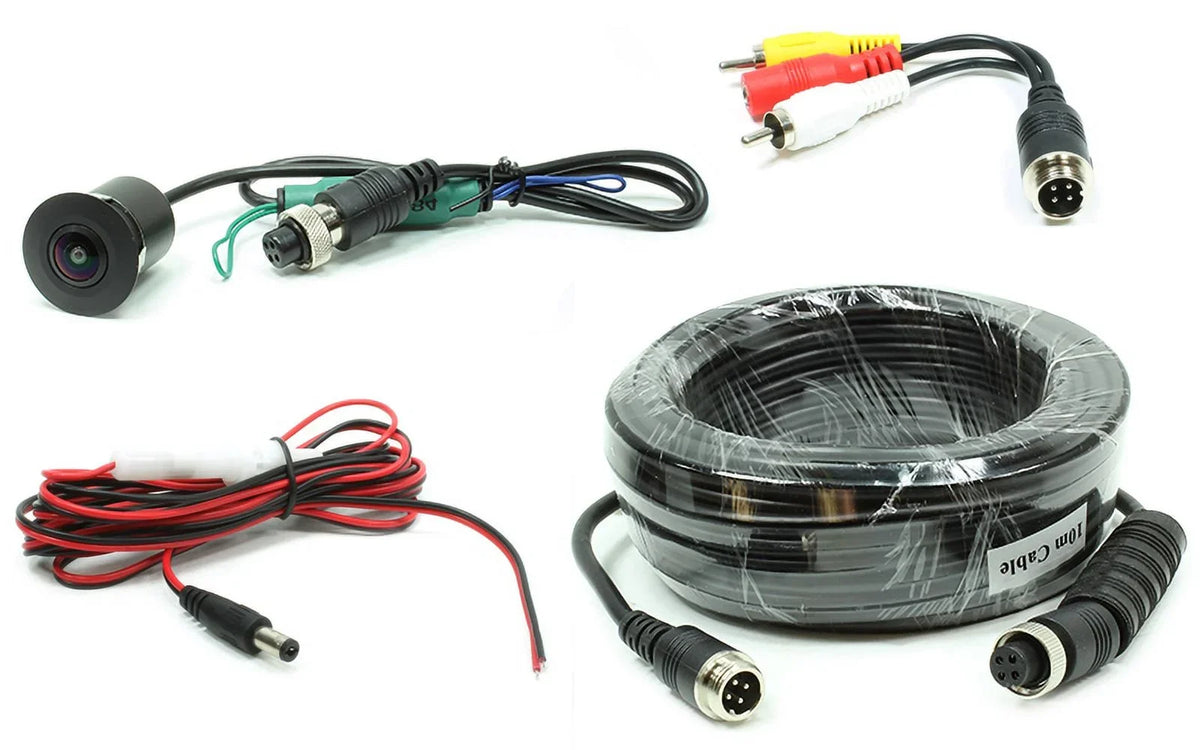 10-meter Rostra Harness With Flush-mount Digitally-corrected Color Camera 2508184-HD-10M CMOS