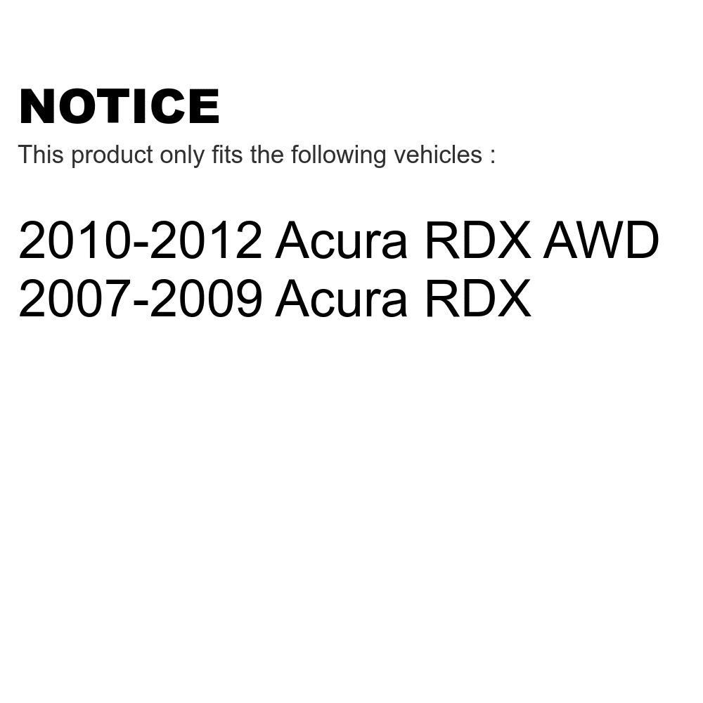 Rear Semi-Metallic Kit For Auto Brake Rotors Disc Pads Transit RDX And Acura - K8S-101814