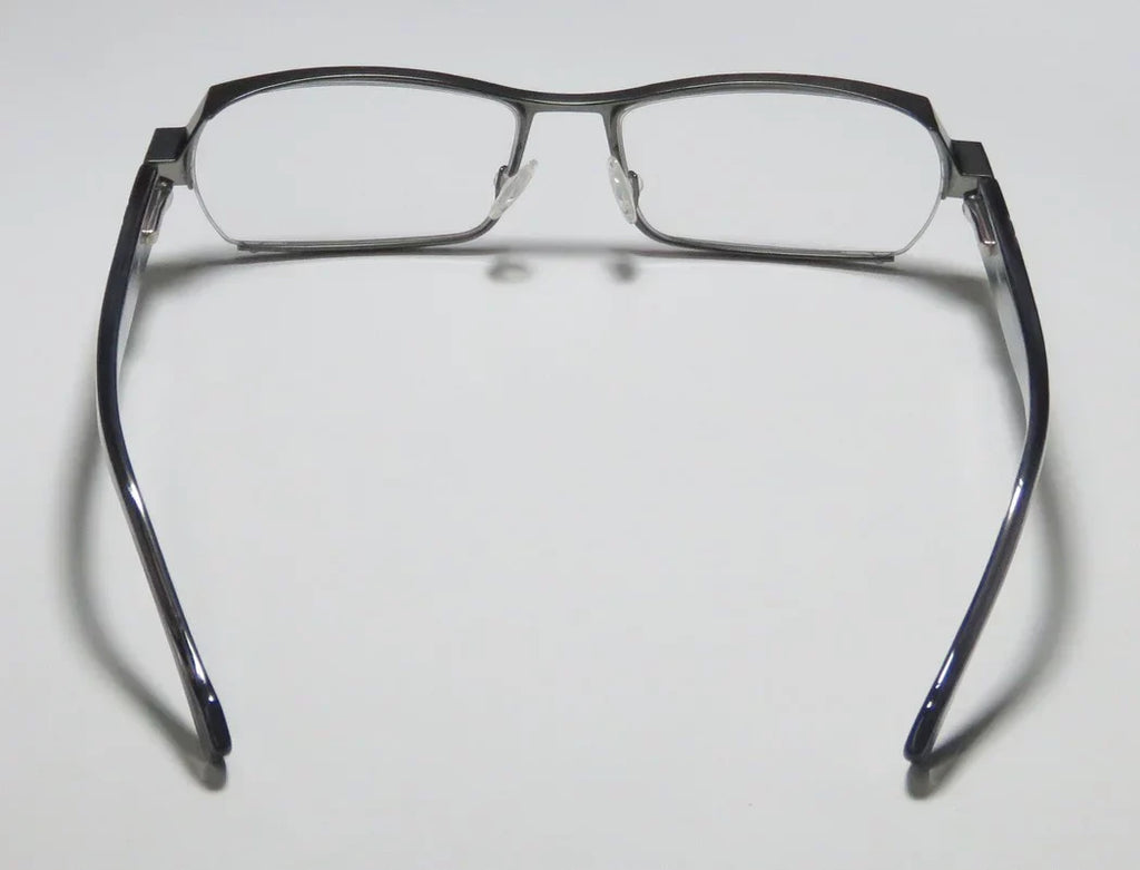 SAGE NEW LARY'S COMFORT ULTIMATE DESIGNER FULL-RIM FLEXIBLE HINGES HARRY GRAY SPECIAL DEMO LENSES LEGACY / TRANSPARENT FRAME 55-16-0 MENS EYEGLASSES/SPECTACLES