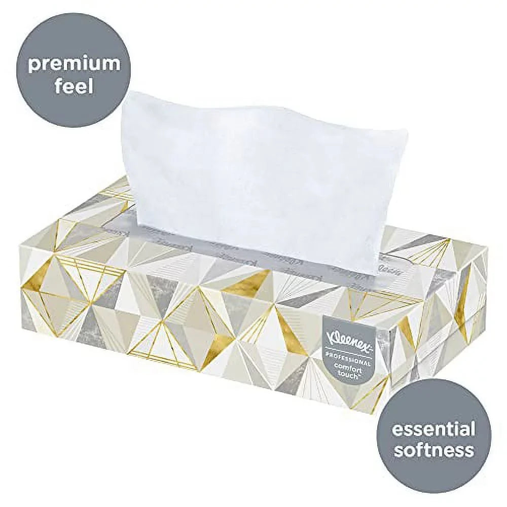 Box, Facial 12 8-2/5 Count Tissue, 125 8-3/5 per Kleenex x Tissues Inch, White,
