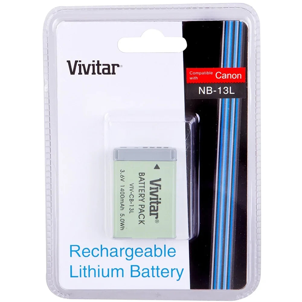 Canon - LI-ON Vivitar Battery 1400MAH NB-13L VIV-CB-13L for