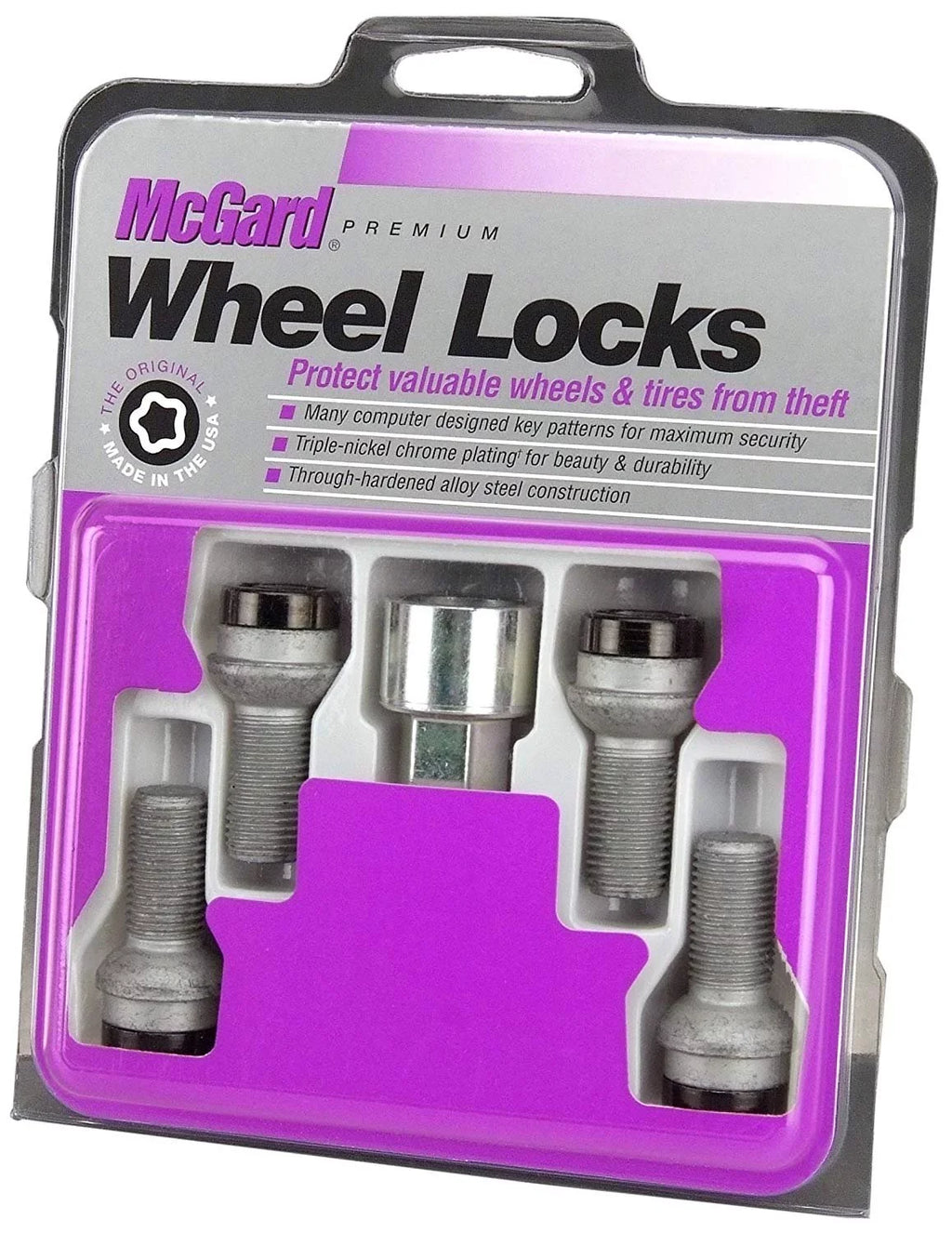 JETTA, Set Radius Bolt TIGUAN Chrome/Black select: McGard 2009-2019 VOLKSWAGEN Style Bolt 28318 2009-2019 Lock Seat VOLKSWAGEN Fits
