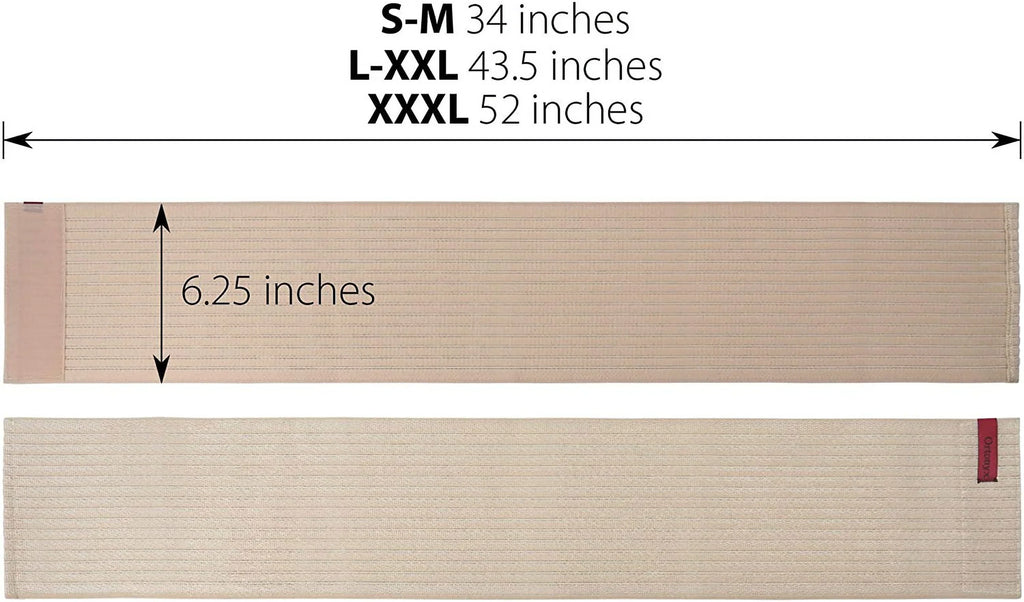 Wrap Aid Brace Plus Dislocated - - Belt Fractured, Chest Size Rib Support 3XL Post-Surgery Broken Elastic Unisex Cracked, / Comppression ORTONYX of Ribs 6.25" Rehabilitation ACOX5226-BG-3XL Beige
