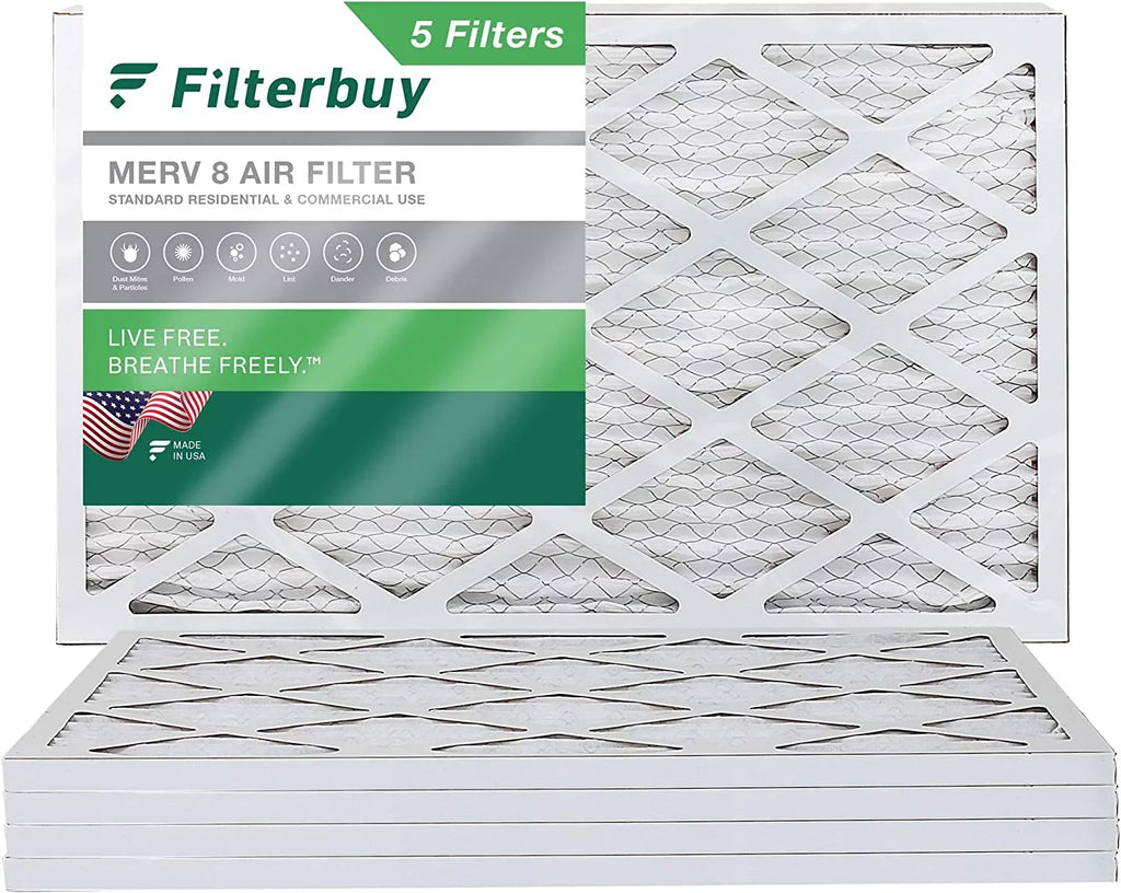 Furnace Filterbuy 17.25x29.25x1 Filters AC 8 (5-Pack) MERV Air Pleated HVAC