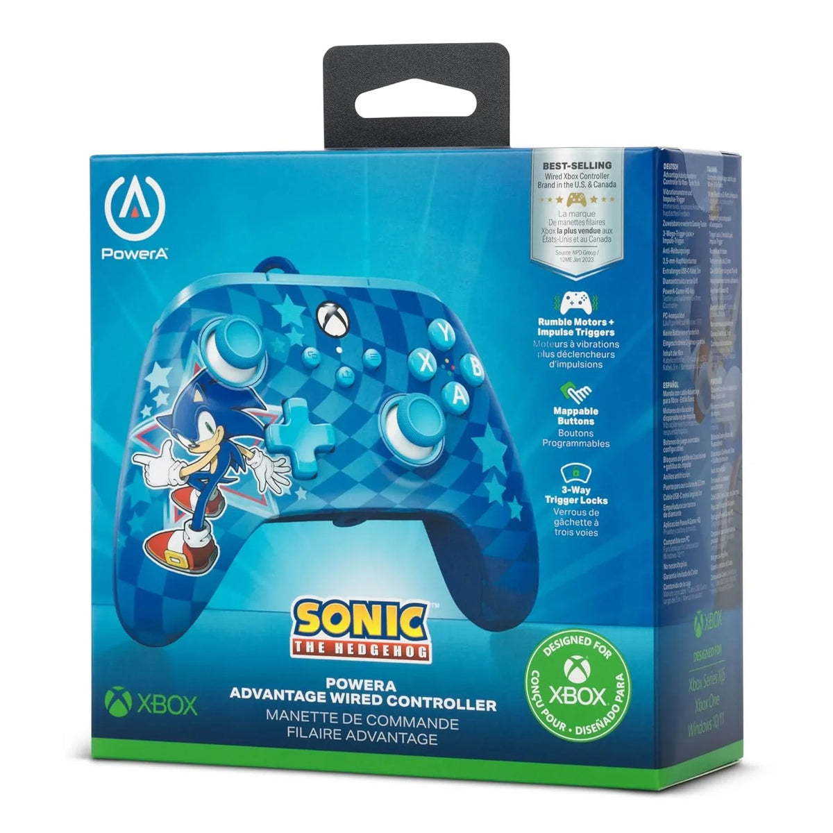 Wired the Controller Hedgehog for Advantage X|S Sonic PowerA Series Xbox