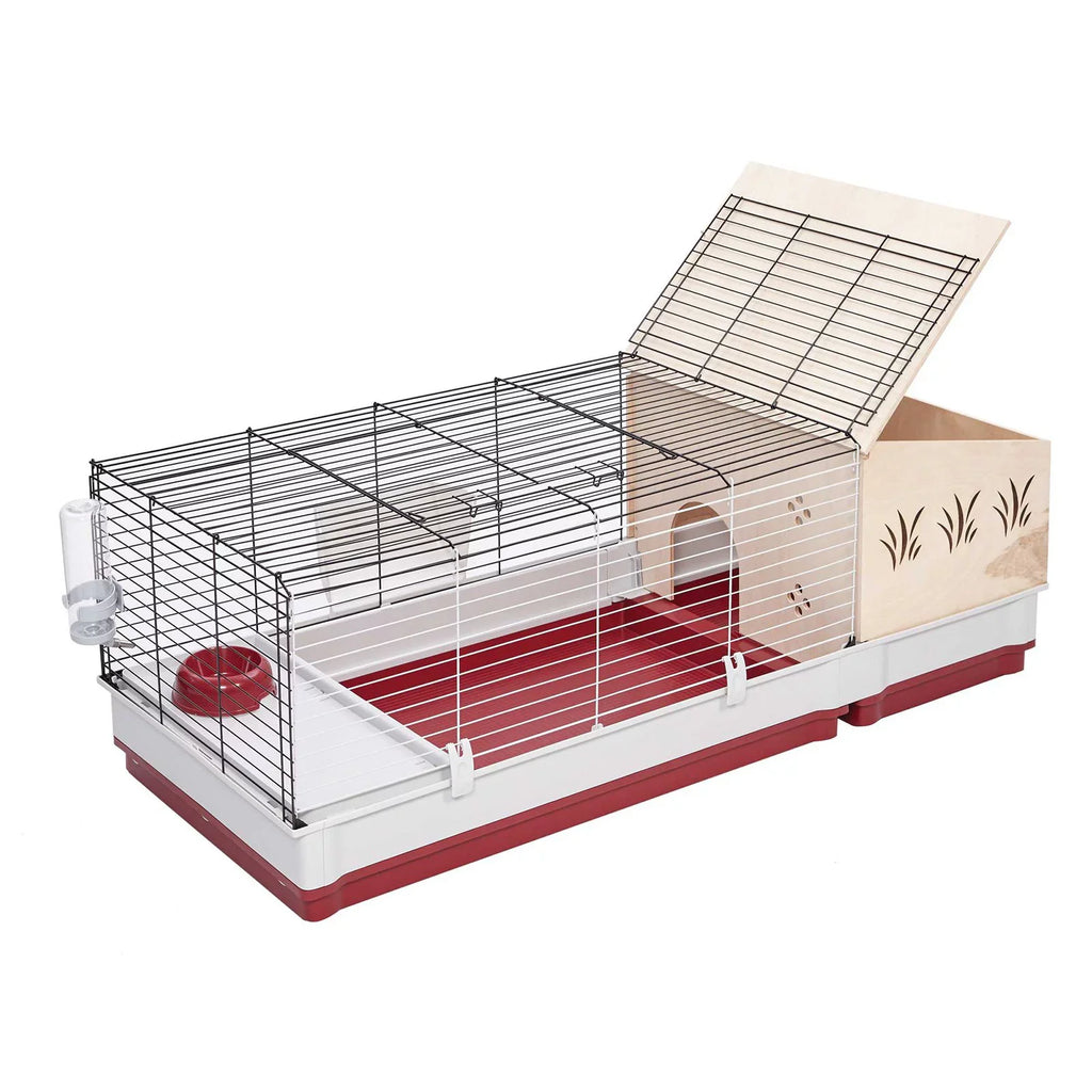 Wood For Homes Deluxe Rabbit MidWest Pets Hutch Home Extension Wabbitat