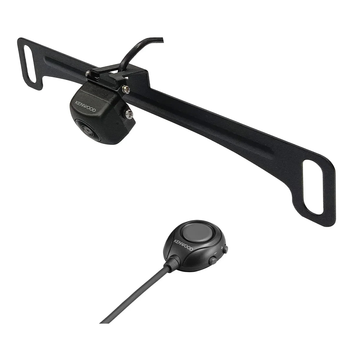 Unit Plate View Mounting or with License Camera Switch & CMOS-320LP Camera Front Kenwood Kit Rear